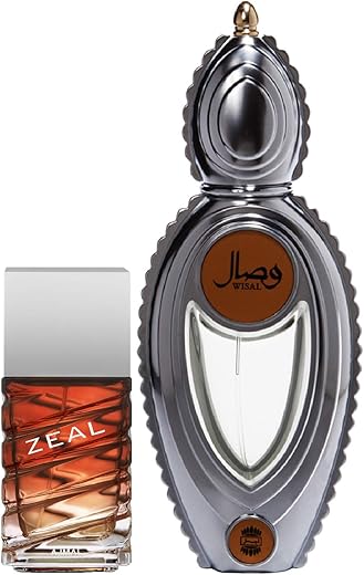 Ajmal Zeal EDP Aquatic Woody Perfume 100ml for Men and Wisal EDP Floral Musky Perfume 50ml for Women FREE