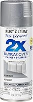 Vista 1 de Rust-Oleum 249128 - Pintura en aerosol Painter's Touch 2X Ultra Cover, 11 oz, color aluminio metálico (Metallic Aluminum)