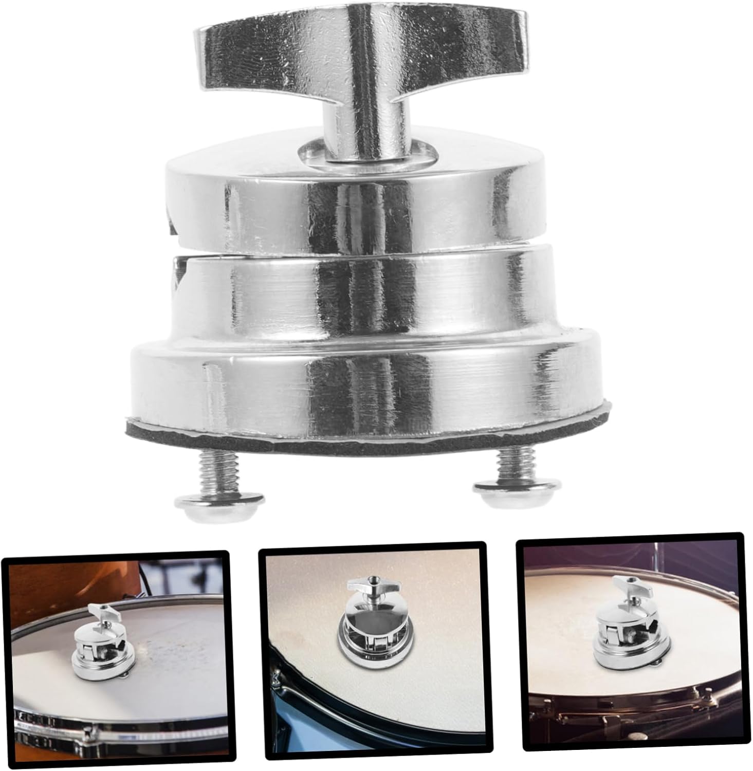 Toddmomy 3pcs Drum Leg Mount Bracket Compact Floor Drum Leg Base Durable Replacement Hardware for Percussion Instruments Easy to Install and Fit
