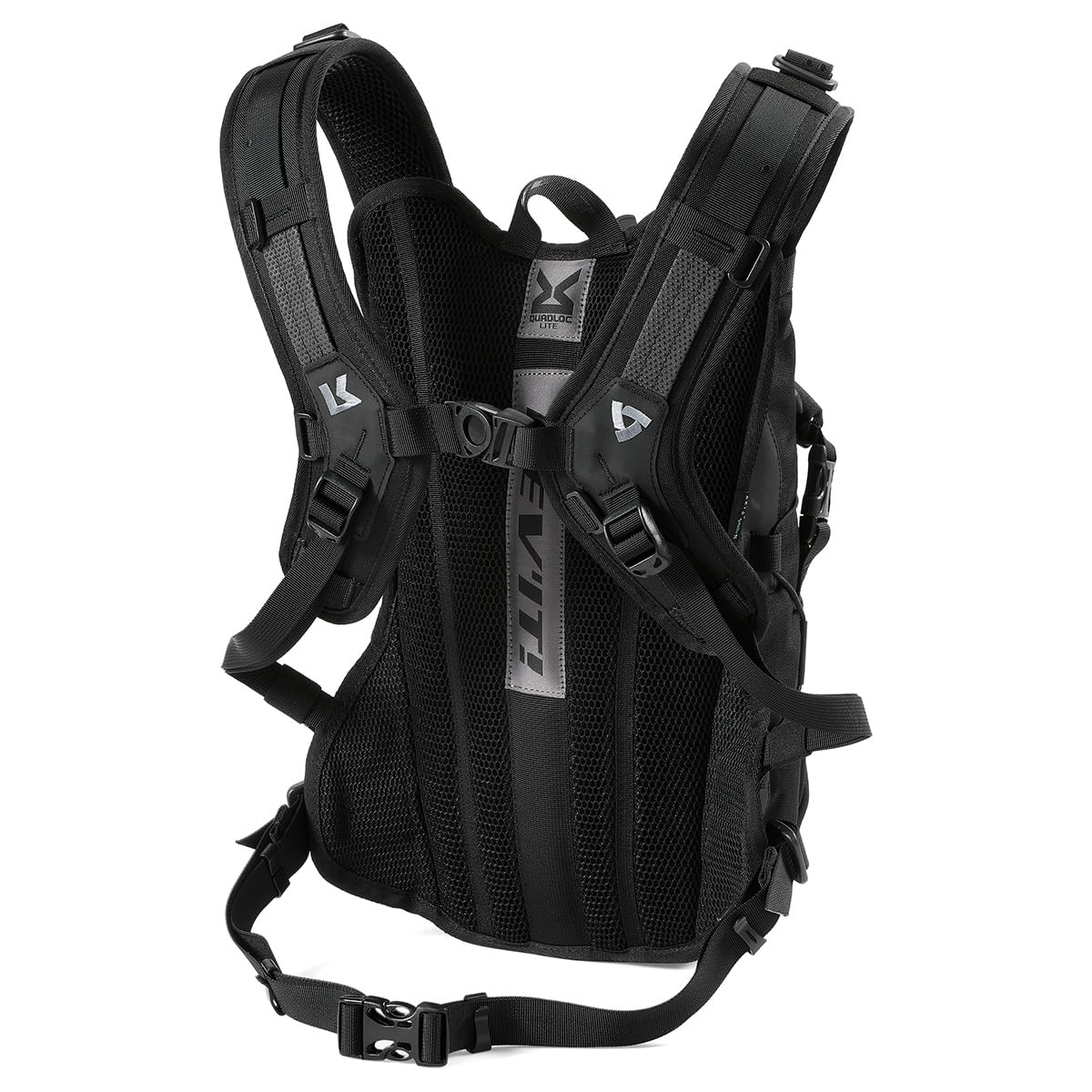 REV'IT! Arid 9 Liter H2O Adventure Off Road & Travel Backpack (Black/Camo Grey)