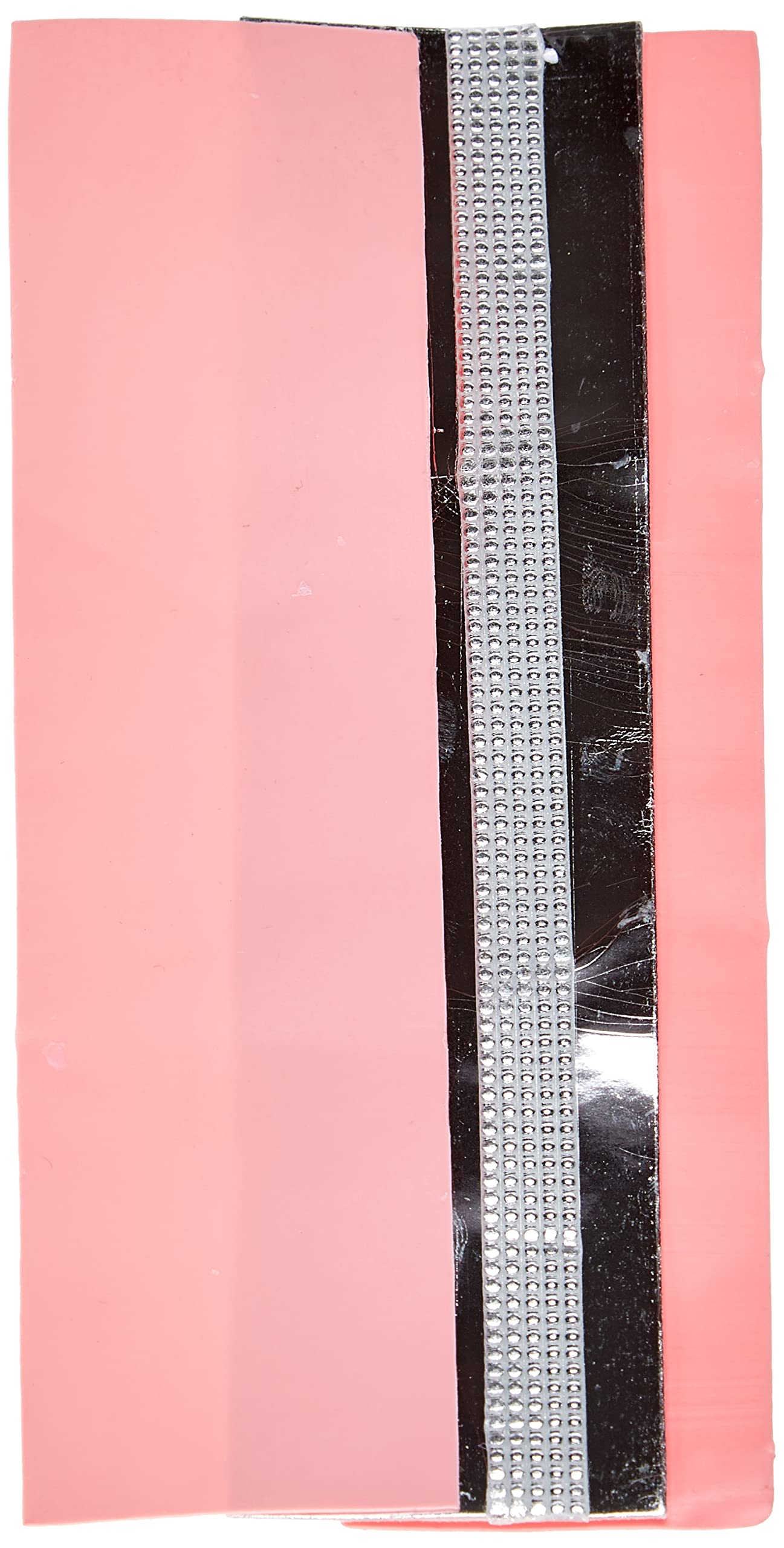 Pracht Creatives Hobby 7074-20155 Decorative Wax Sheets Mix 3 Half Wax Sheets Approx. 200 x 50 x 0.5 mm and One Wax Strip for Modelling and Decorating Candles, Pink/Tone Silver, 200 x 100 x 0