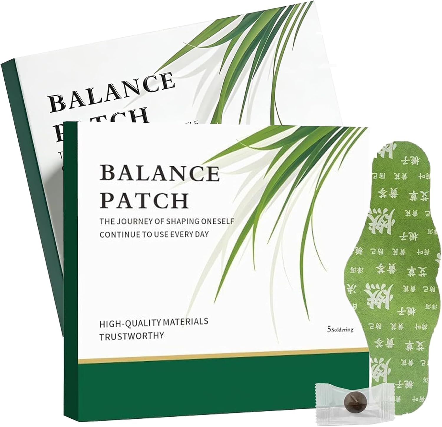 Hanpo Japanese Herbal Balance Patch,Natural Plant-Based Herbal Ingredients,Comfortable Adhesive Design, Easy Topical Use(2 Boxes 10 Patches)