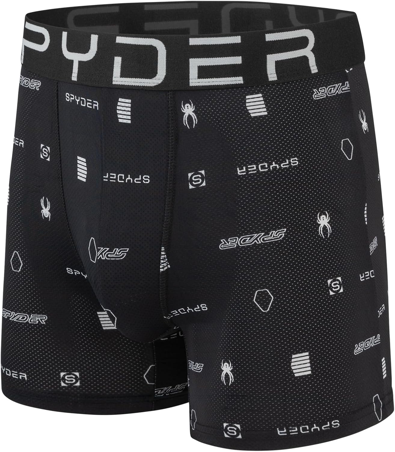 Spyder Mens Boxer Briefs Performance Nylon Mesh Sports Underwear - Image 2