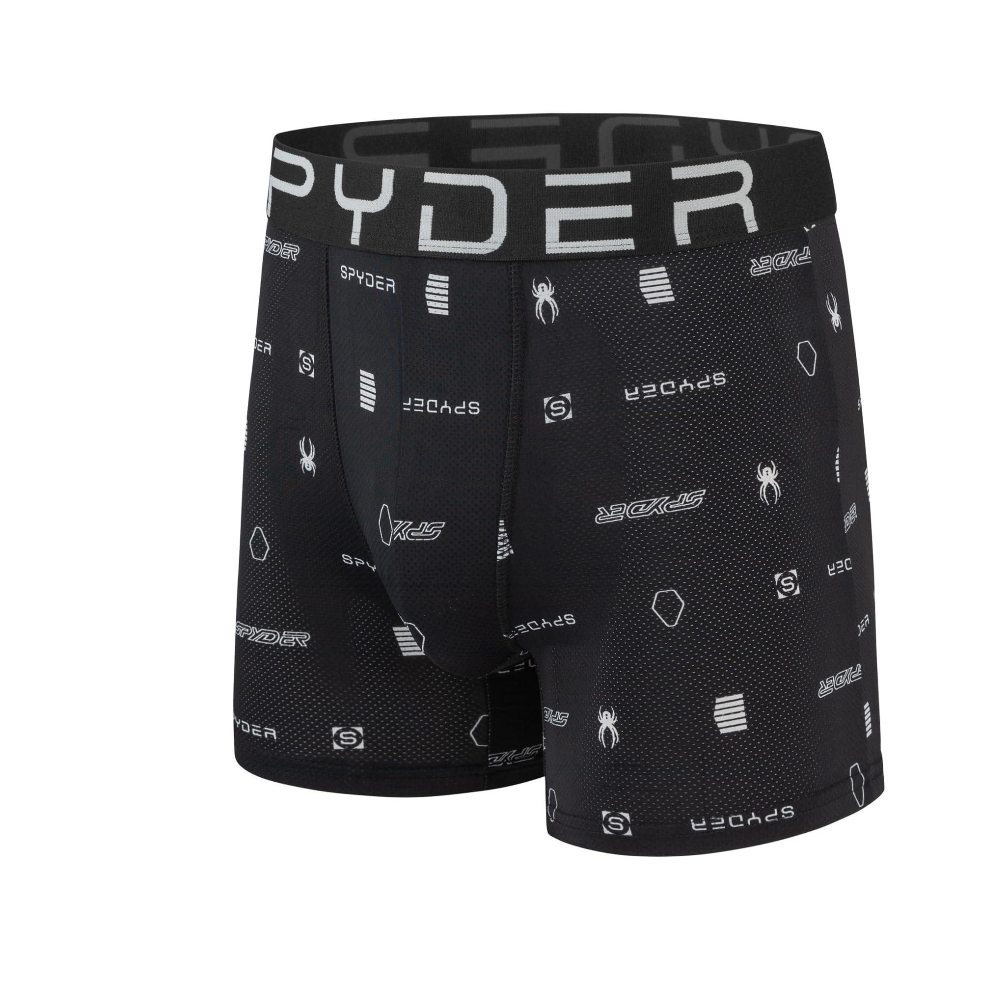 Spyder Calzoncillos Deportivos de Malla de Nailon para Hombre