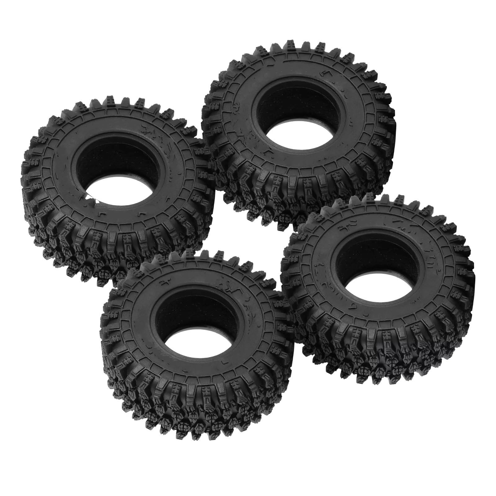 Neumáticos Coche RC Compatible con TRX4M para Axial para SCX24 AX24 1/18 1/24 Piezas De Mejora para Coche RC Crawler T1016 57 * 22 Mm para Neumáticos para Super Soft Sticky 1.0