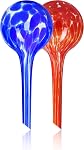 Plant Watering Globes Set of 6 - Small Multicolored Automatic Plant Watering Devices Glass Bulbs - Plant Waterer for Daily Use, Indoor & Outdoor