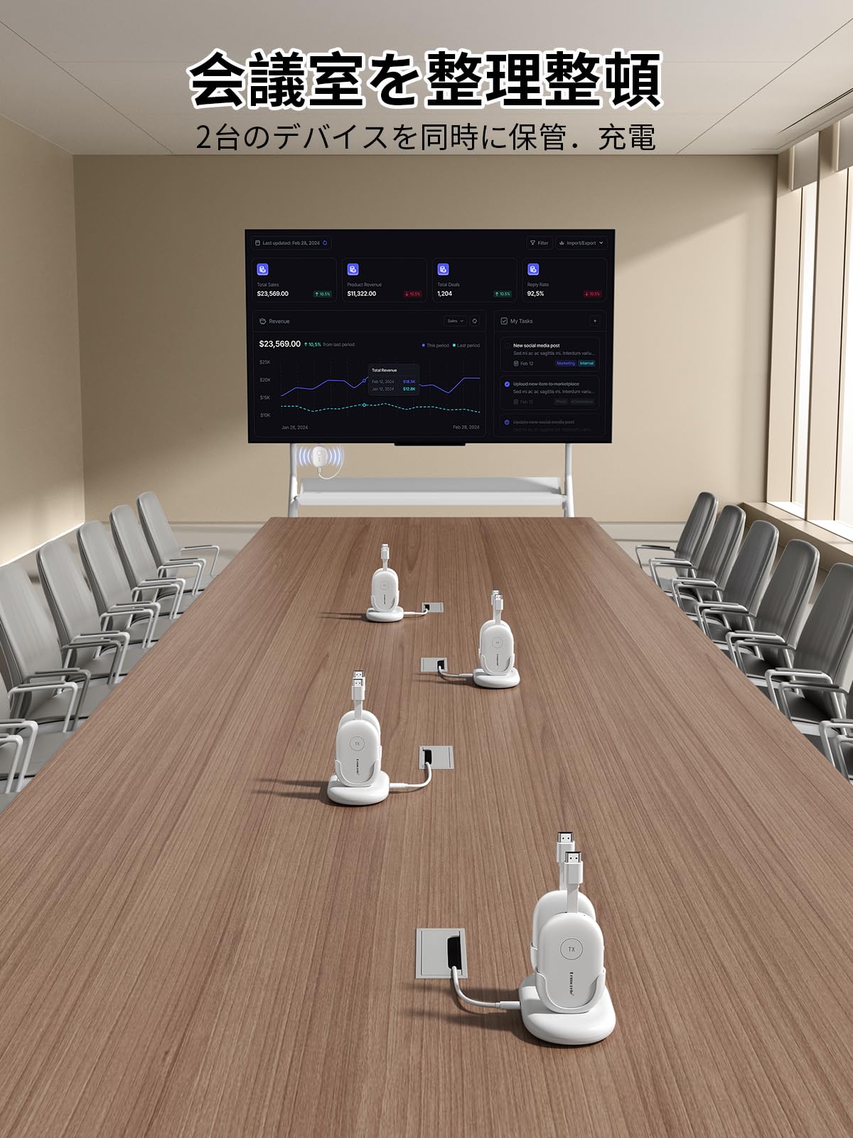 Amazon | ワイヤレス HDMI 送信機 磁気 HDMI無線機 Lemroele 収納に