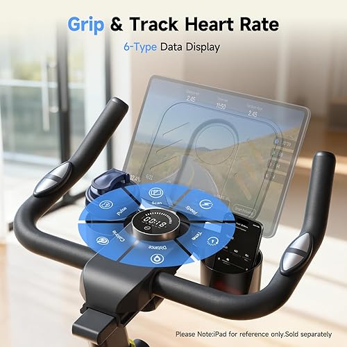 Miniatura 6 de Exercise Bike, Adjustable Magnetic Resistance Stationary Bikes for Home Cardio with Exclusive App, Indoor Bike with 330lbs Weight Capacity Pro