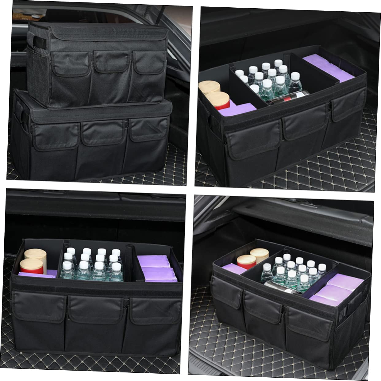 Organisateur De Coffre De Voiture Grand Coffre De Rangement Organisateur Pour Courses Et Matériel
