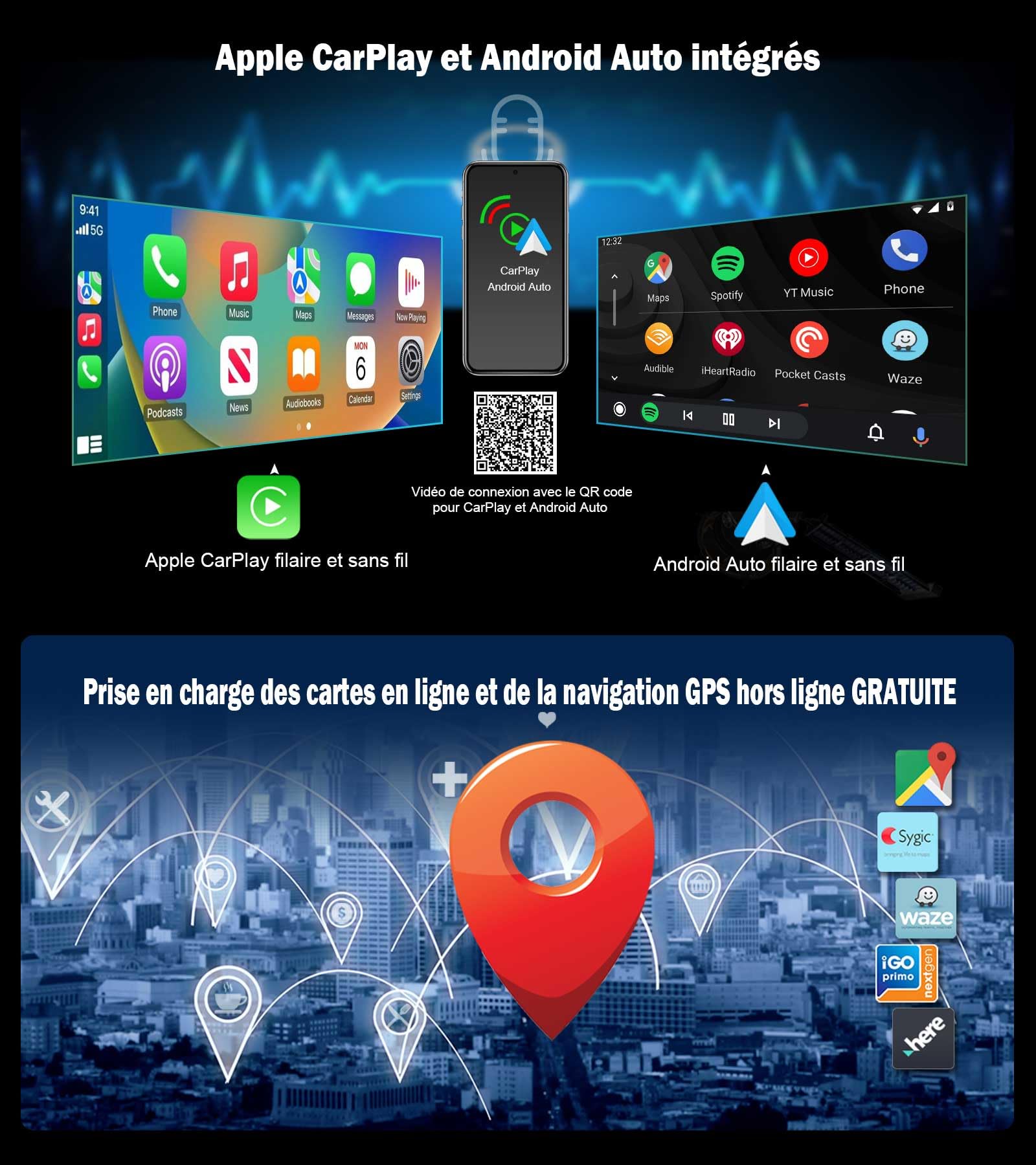 12,3 Pouces 8GO+128GO Qualcomm 8 Core Android 16 Autoradio Stéréo pour BMW X3 F25 Système CiC Support GPS Navi Carplay IPS WiFi 4G Dab+ DSP Android Auto Bluetooth 5.0