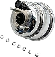 Vista 8 de 7 "Dual Power Booster 1-1/8 "Smooth Top Master Cylinder Kit Booster Kit de conversión de disco de 4 ruedas CNCB70008