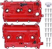 NewYall 3.7L Aluminum Left & Right Engine Valve Covers w/ Gaskets Bolts for Infiniti G37 Q50 Nissan 370Z 2008-2020