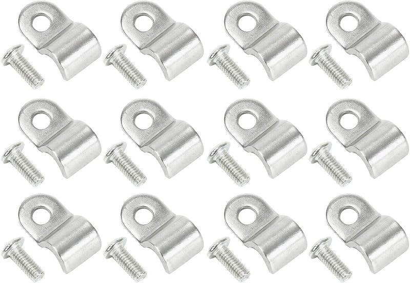 Abraçadeiras de linha de freio e combustível SUPERFASTRACING em aço inoxidável – Kit com 24 peças