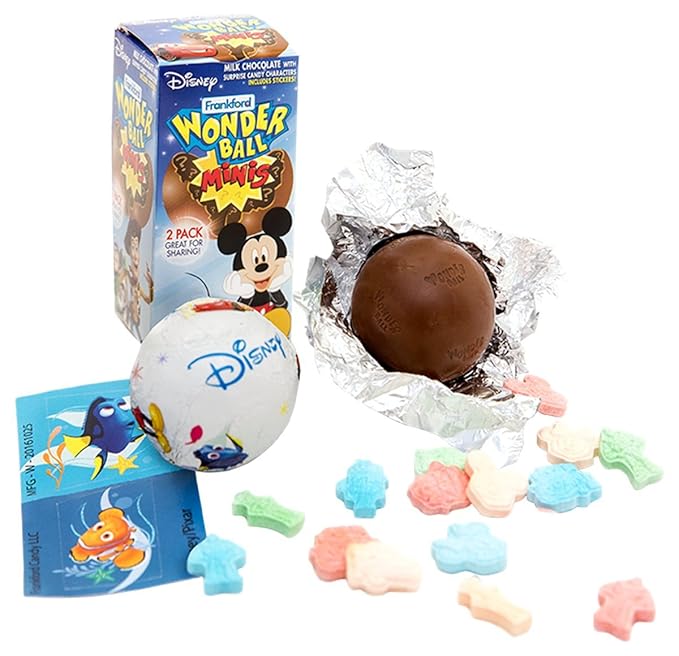 Disney Chocolate Wonderball Surprise Egg with Hard Candy
