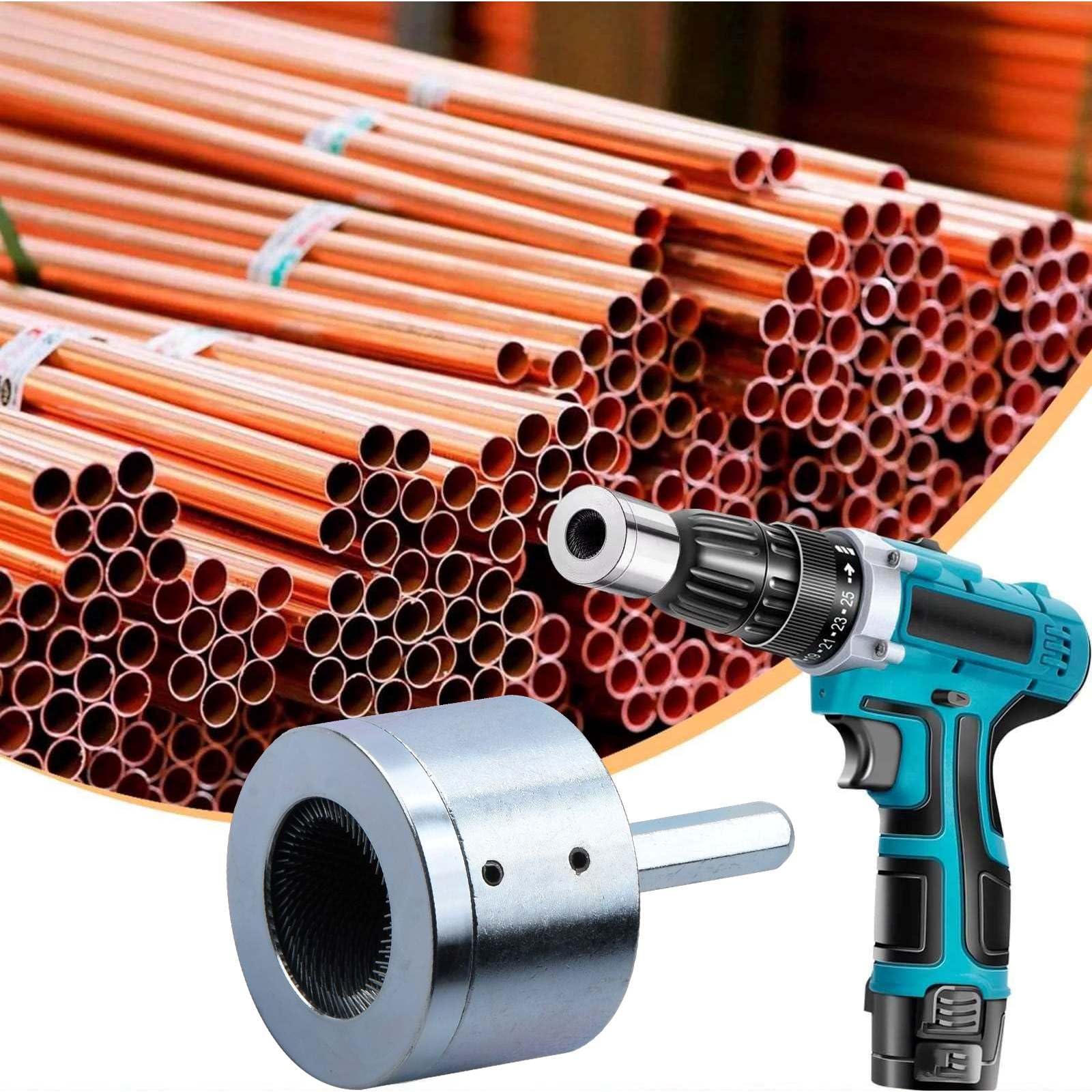 1/4 inch Shank Tube Pipe Cleaning Brush, Copper Pipe Cleaning Tool for Cleans Copper Bronze