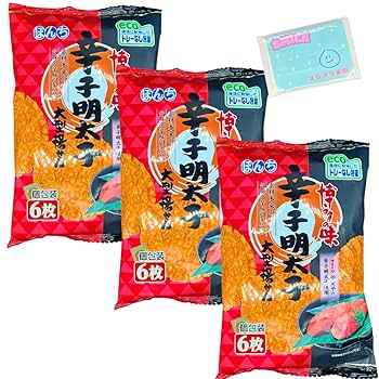 ぽん太さん専用ページ 楽天市場】ぼんち 辛子明太子大型揚せん 6枚×12袋入 メーカー