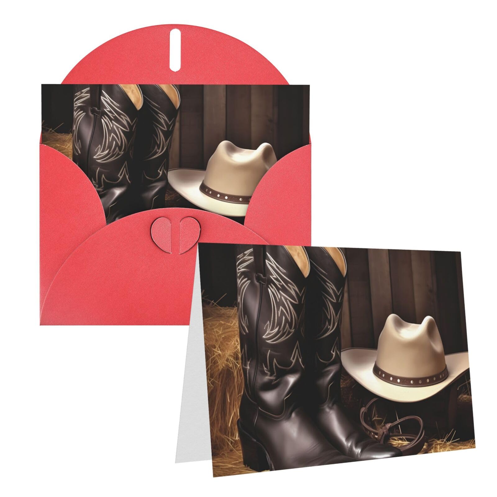 AEKGOHP Carte De Vœux Vert Foncé Avec Impression Marbre En