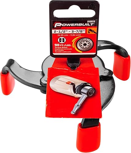 Miniatura 6 de Powerbuilt 648659 Llave de filtro de aceite de araña, color negro