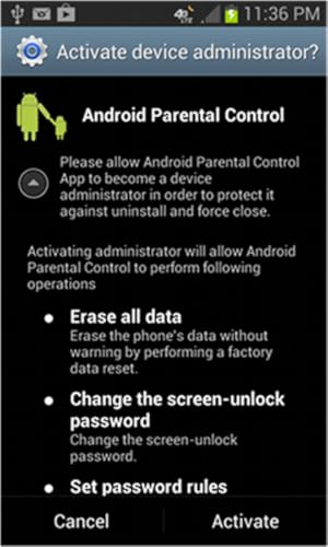 Android Parental Control