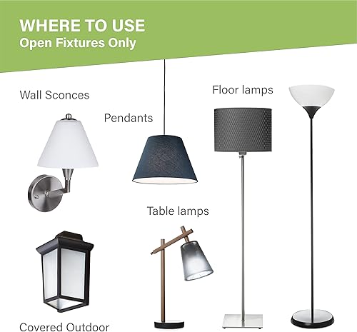 Miniatura 6 de Sigalux 60W Equivalent A19 LED Light Bulb, Daylight Led Light Bulbs 5000K 800LM E26 Medium Base, Non-Dimmable LED 9.5 Watt Standard Light Bulbs, UL