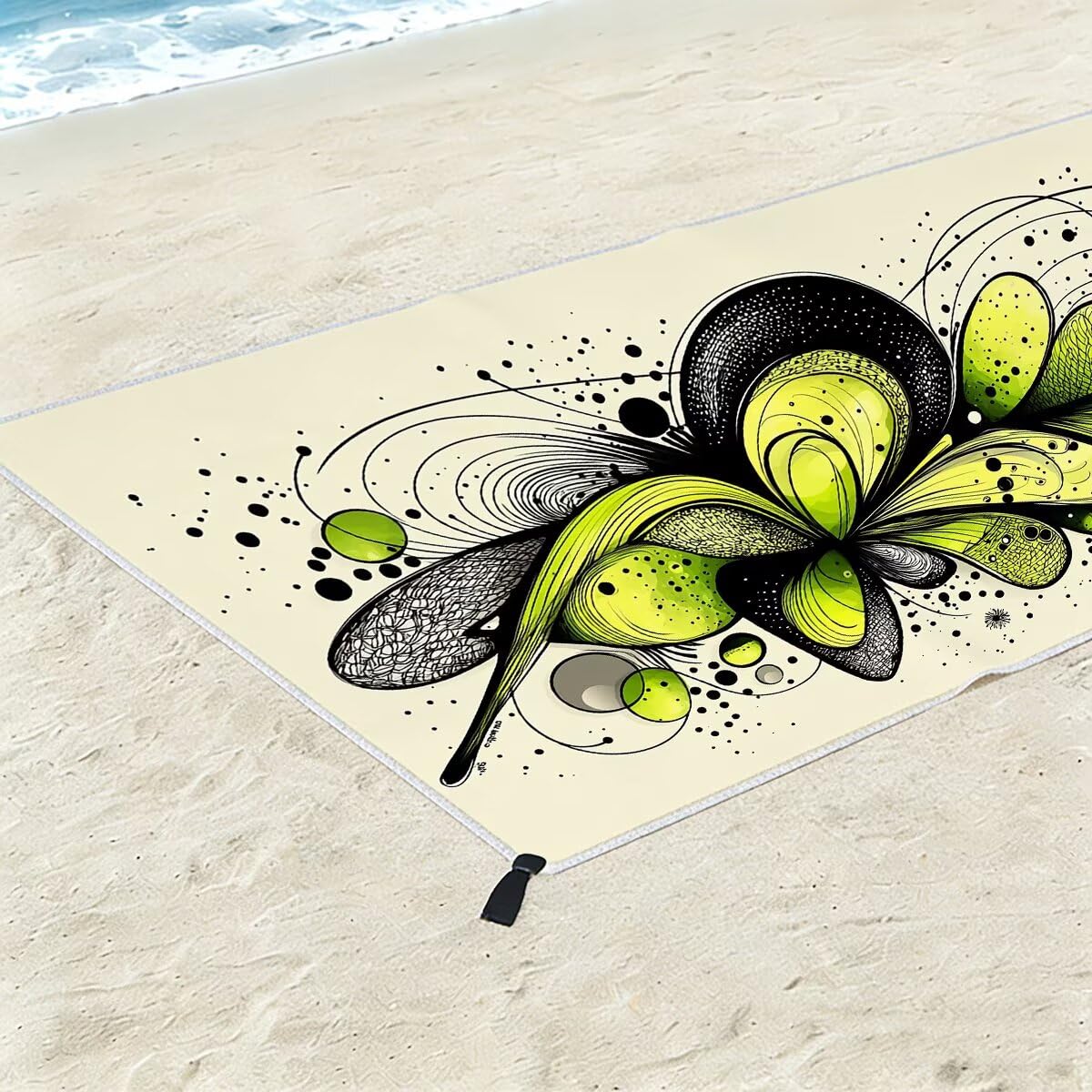 Ręcznik plażowy z mikrofibry, duży ręcznik plażowy 90 x 180 cm 2 sztuki, damski ręcznik gimnastyczny szybkoschnący, odporny na piasek ręcznik z mikrofibry, lekkie ręczniki gimnastyczne na prezent