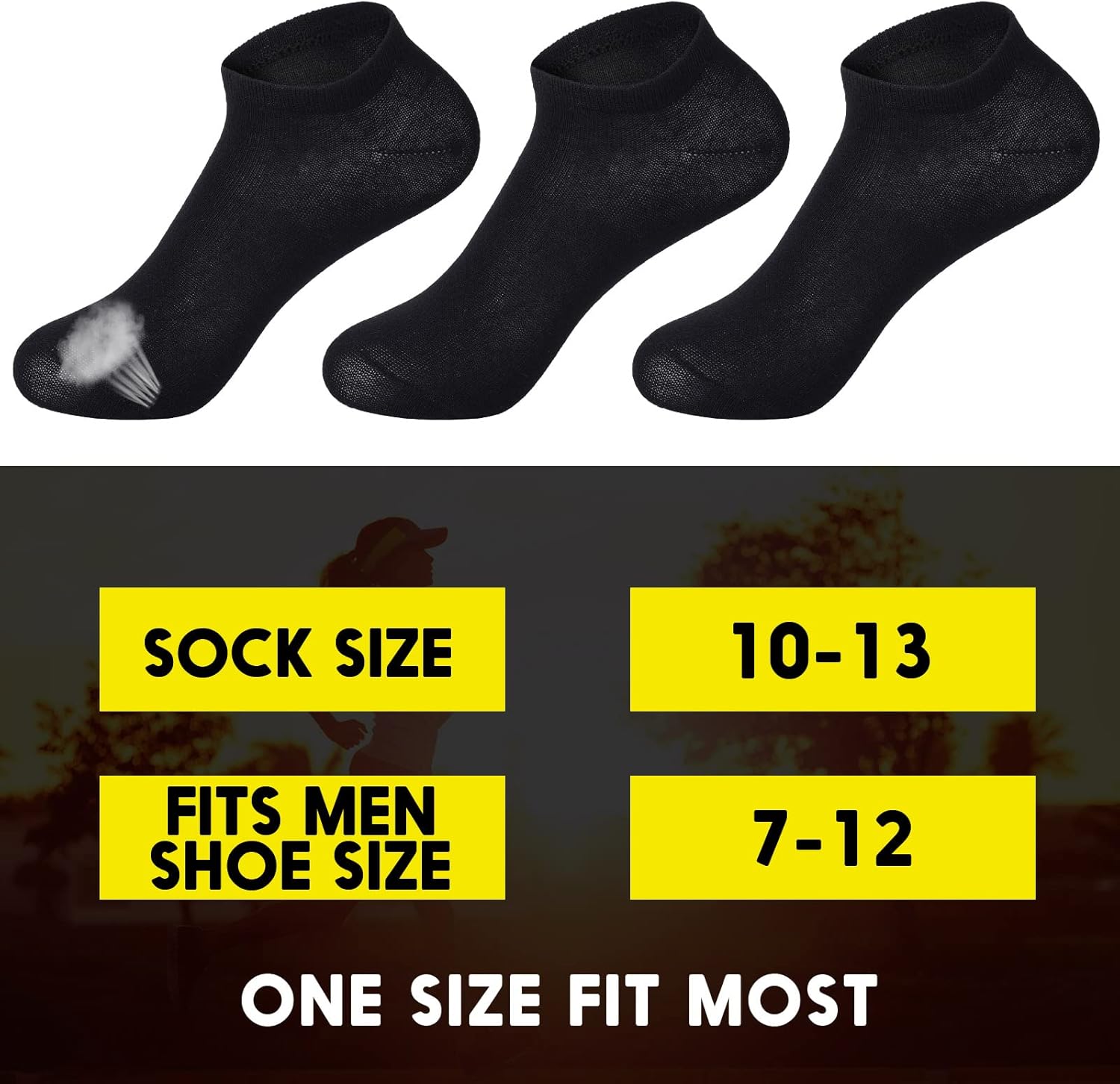 JaGely 100 Pairs Low Cut Ankle Socks Bulk for Women Men Thin Breathable Casual No Show Athletic Cotton Socks - Image 3