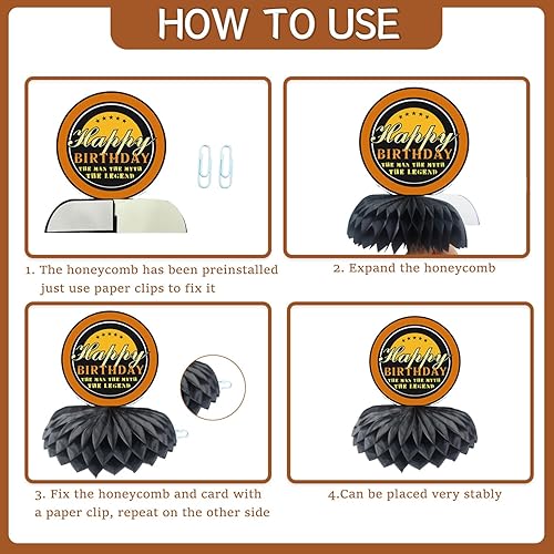 Miniatura 4 de Decoraciones de cumpleaños envejecidas a la perfección: 8 piezas de decoraciones de fiesta de cerveza de whisky de panal de abeja, decoración de