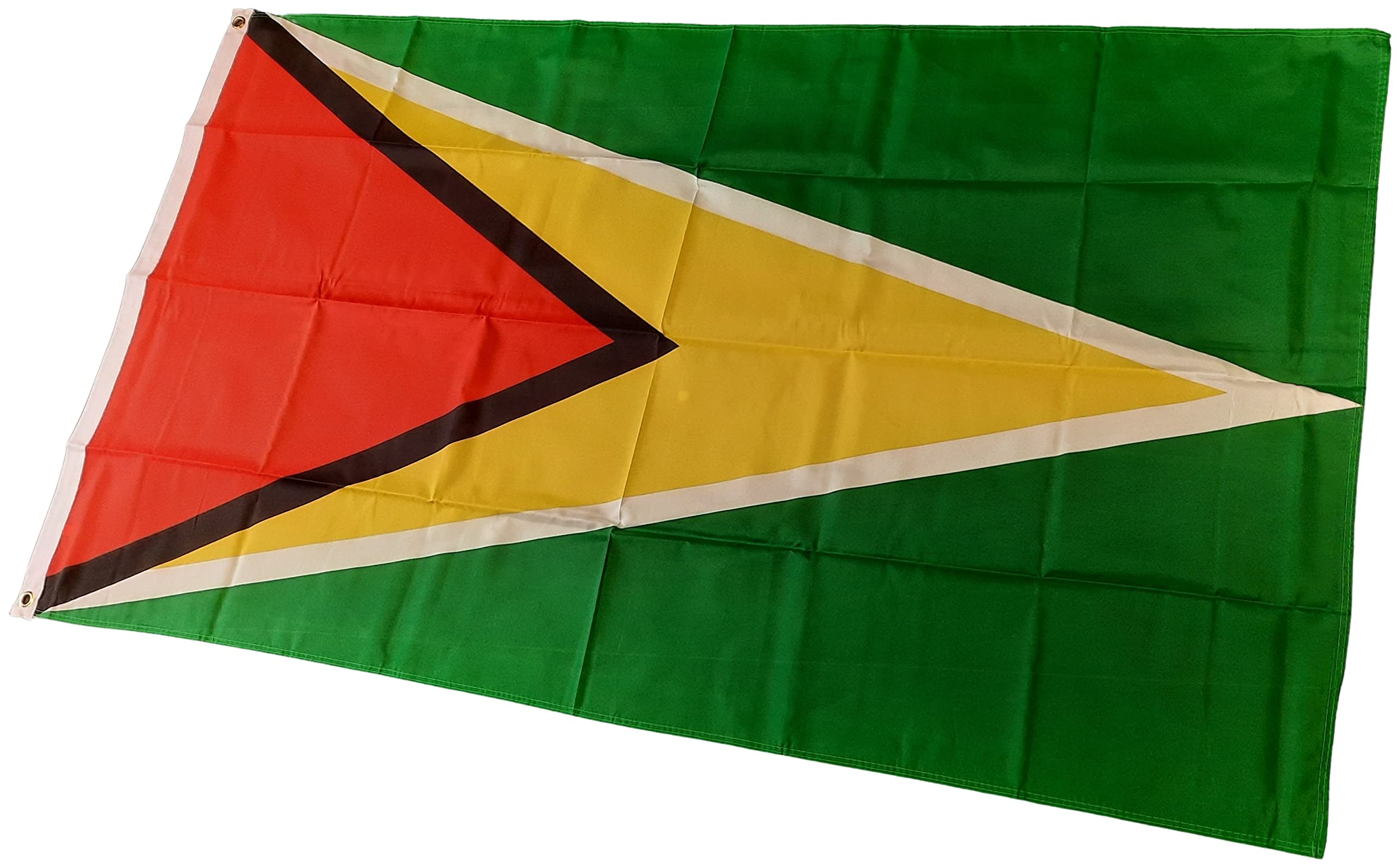 NWFlags Guyana Flag 5ft x 3ft 75d Premium Polyester Suitable For Flagpoles, Multicolor