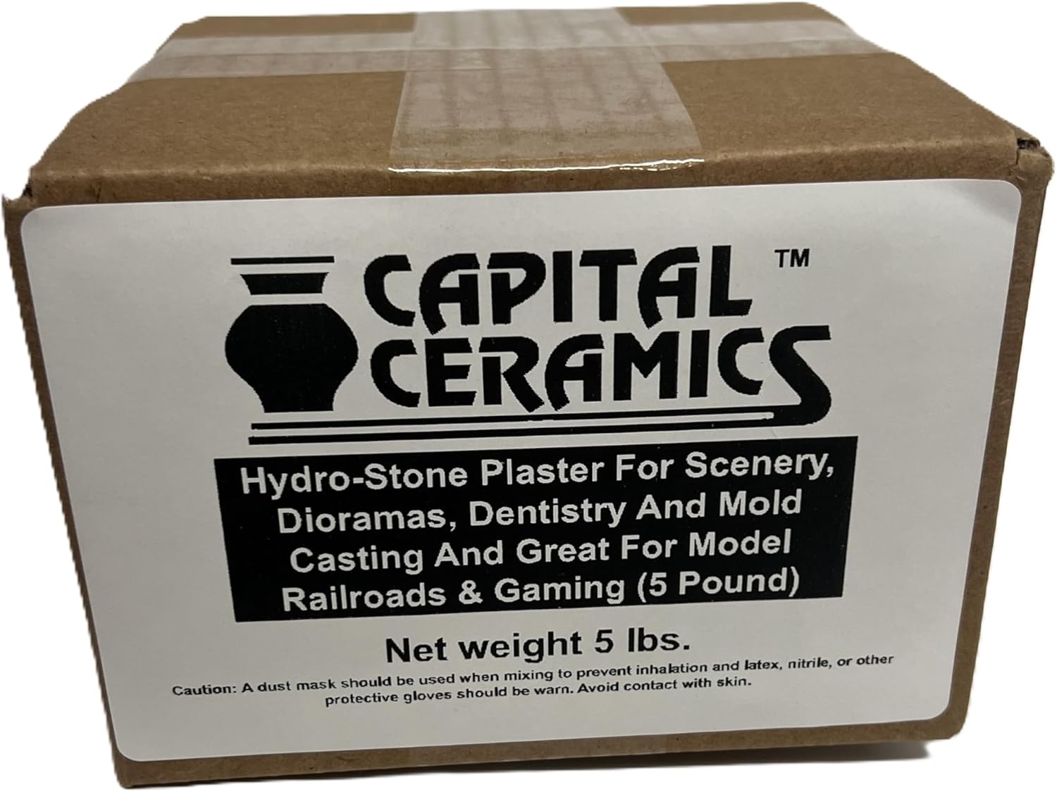 Hydrostone Plaster for Scenery, Dioramas, Dentistry and Mold Casting and Great for Model Railroads & Gaming (5 Pound)