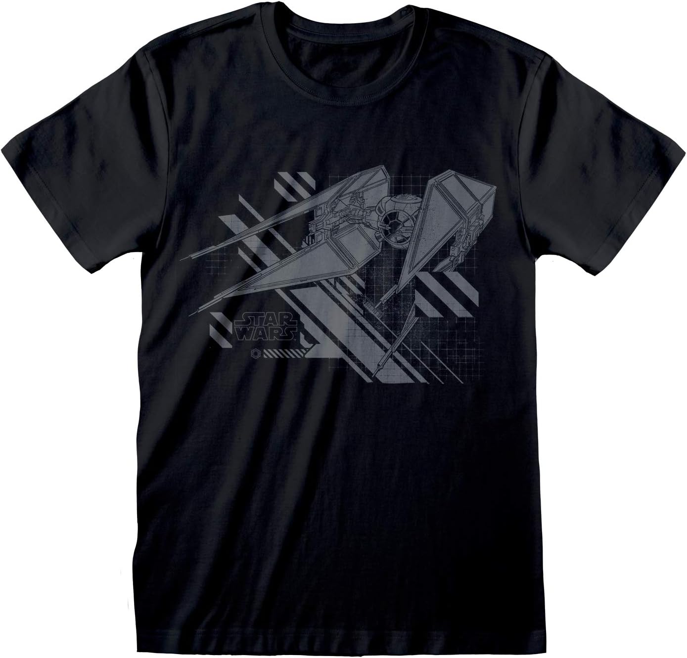 Popgearmens Star Wars The Rise of Skywalker Kylo Ren's TIE Silencer Men's T-Shirt Black T-Shirt (pack of 1)