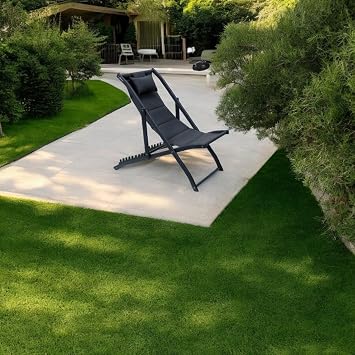 Stern Alüminyum Katlanır Şezlong Sandalye, Kademeli, Yastıklı (Antrasit)