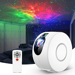 YUNSYE LED Starry Sky Projector, Smart Galaxy Projector Light com controle remoto, Starlight Projector com 16 modos, Star Projector Lamp/Adulto/Quarto/Festa (White)