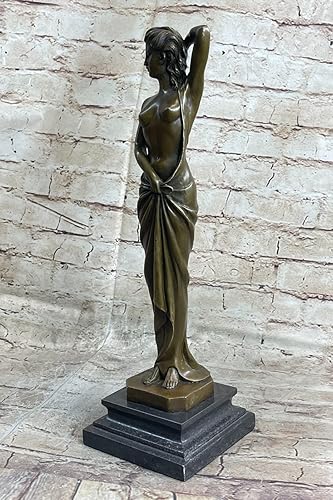 Miniatura 3 de EUROPEAN BRONZE Bronce Mujer Desnuda Chica Modelo Escultura Erótica Closeout Arte Estatua Figura de Mármol Regalo Decorativo Hecho a Mano