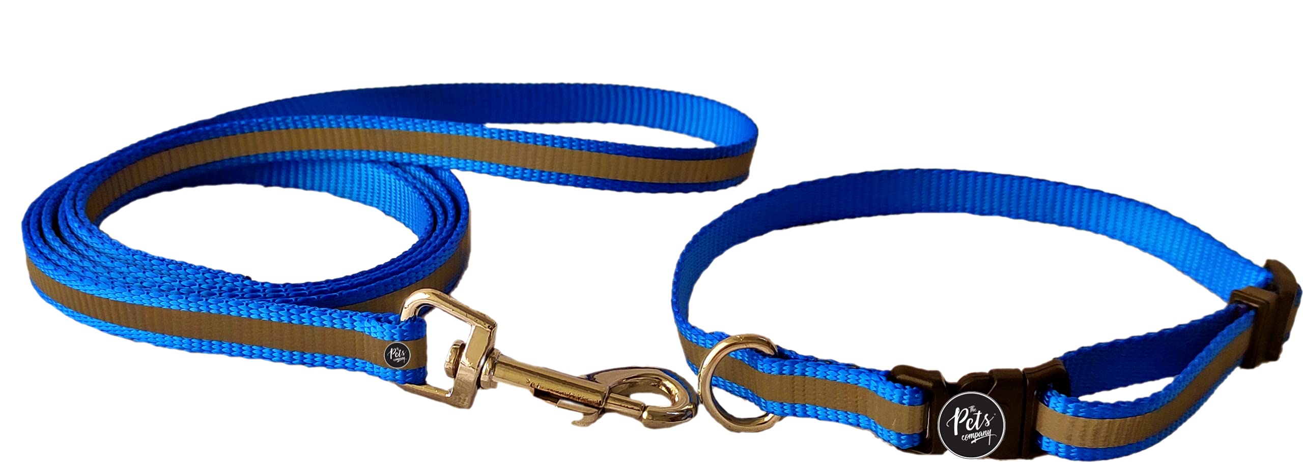The Pets Company Reflective Nylon Leash with Collar Set for Puppy and Small Dogs, Blue (B07CNSW11K) Amazon Price History, Amazon Price Tracker