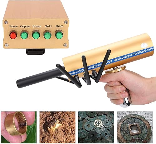 Miniatura 5 de Detector de metales de mano de largo alcance detector de oro buscador herramienta de detección con 6 antenas 12V 1000-1600mAh (enchufe de EE. UU.