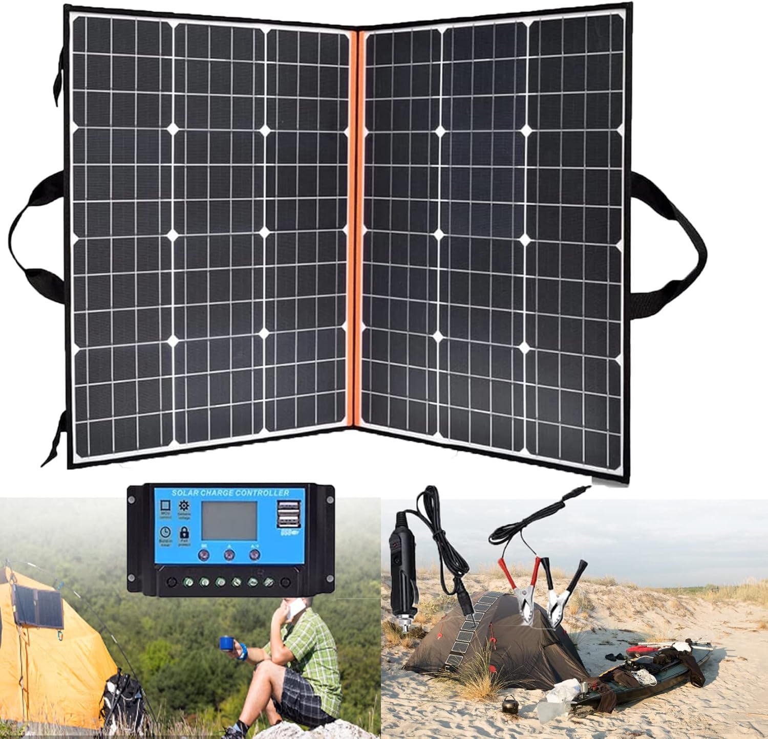 ソーラーパネル 200W 折り畳み式 ソーラーチャージャー太陽光パネル