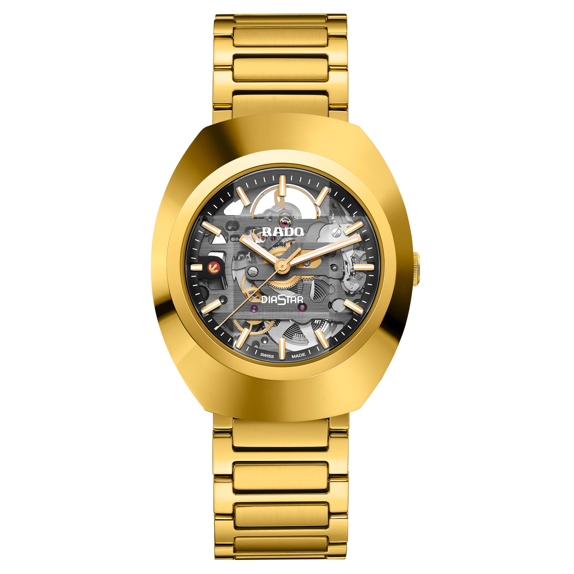 【ラドー】 RADO腕時計 DiaStar Original Automatic(ダイヤスター オリジナル オートマティック） 自動巻き セラモス スケルトン R12164153 メンズ 【正規輸入品】 ゴールド