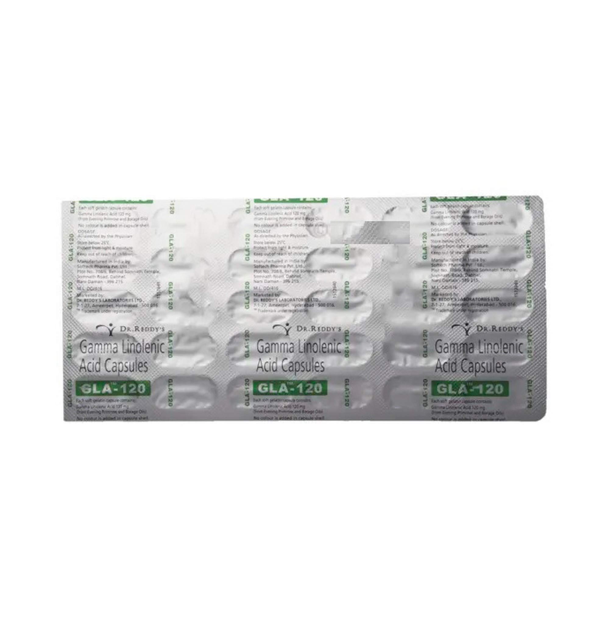 Gla 120 - Strip of 30 Capsules