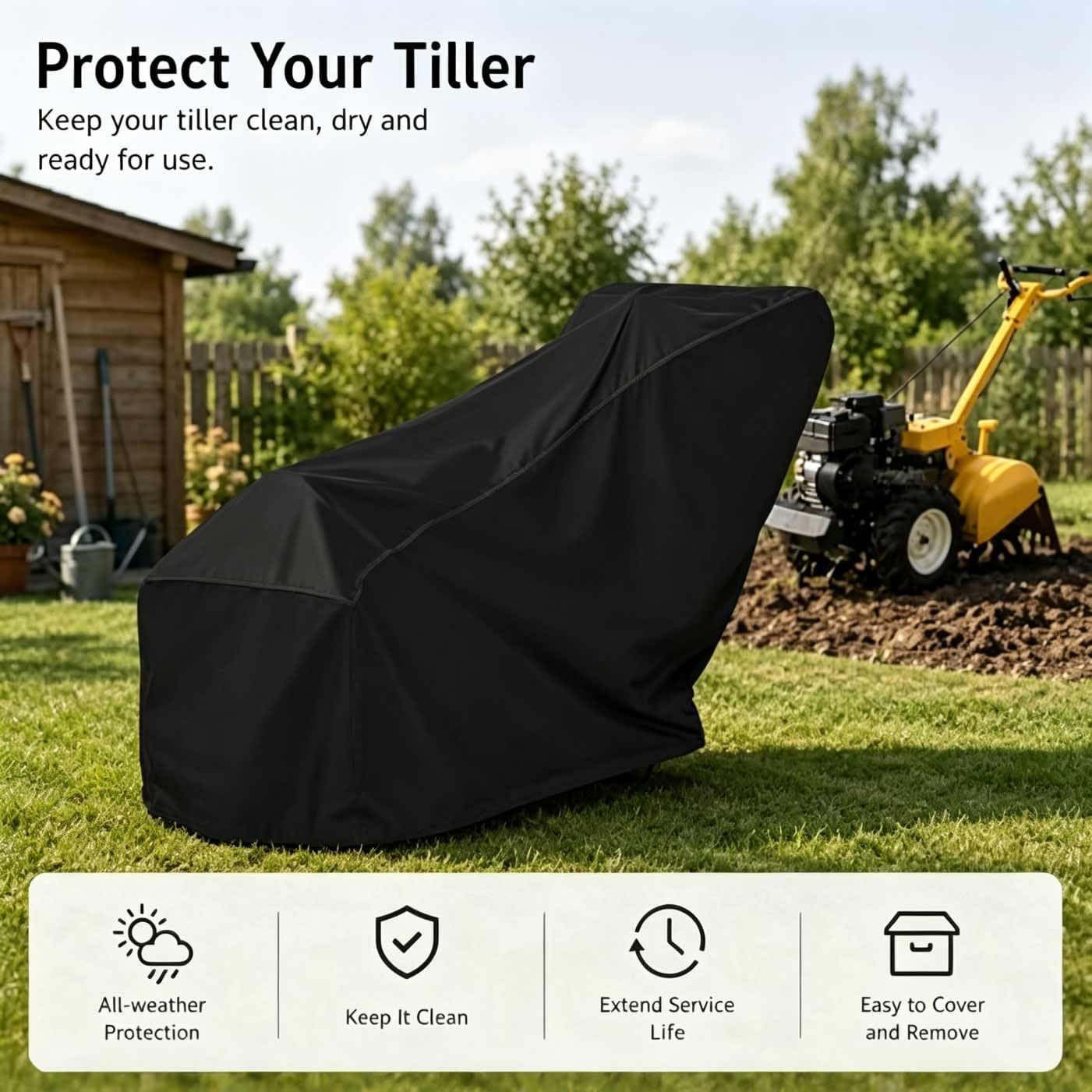 Heavy Duty Tiller Cover for Scotts 20V Cordless Cultivator