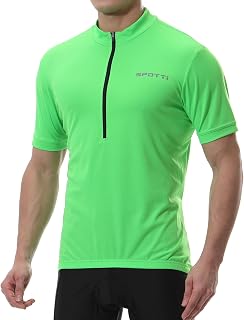 Men's Cycling Bike Jersey Short Sleeve with 3 Rear Pockets
