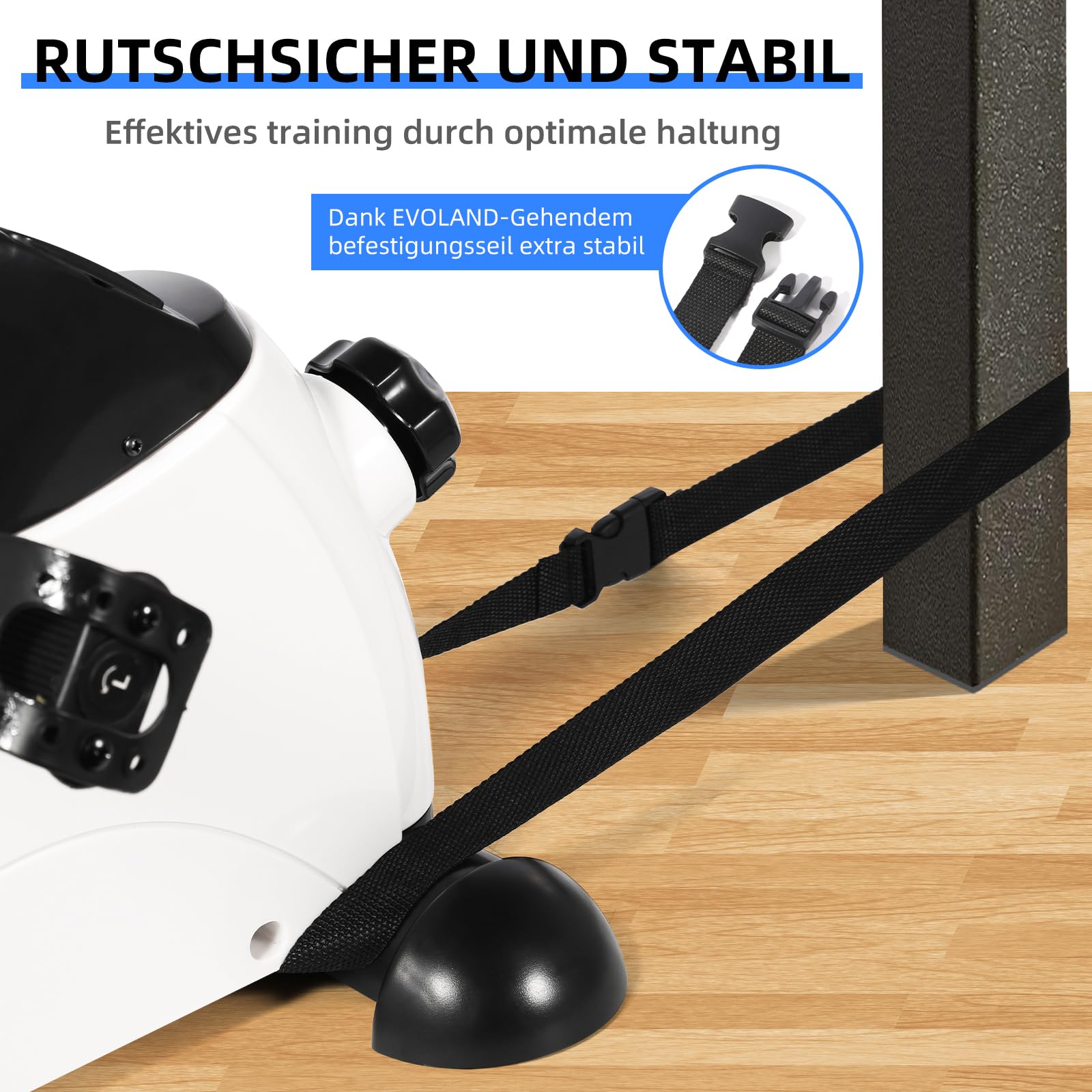 EVOLAND Heimtrainer Mini Fitnessbike Pedaltrainer Arm Beintrainer LCD Display Hometrainer Fitnessgerät