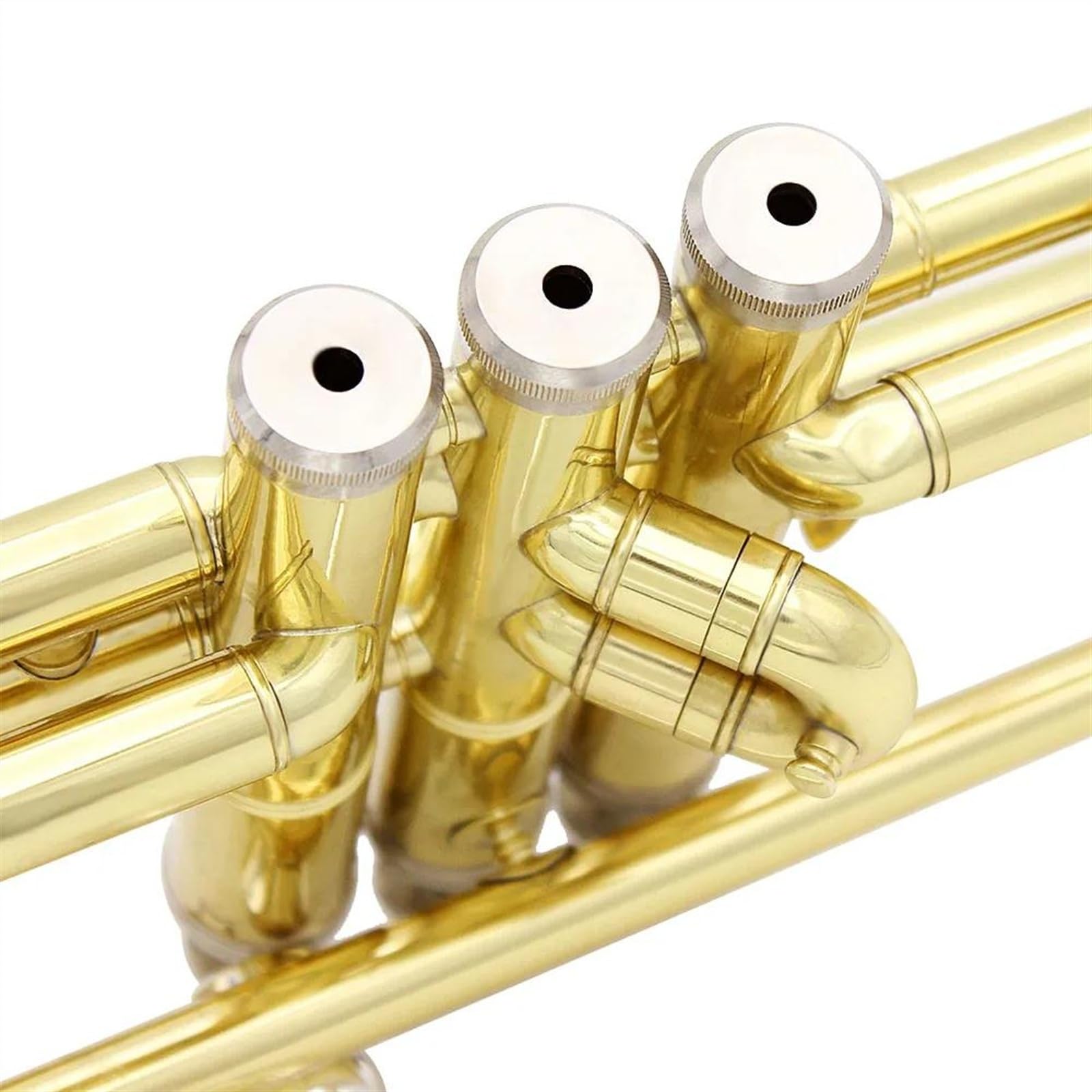 Trąbki Zestaw Trąbek Bb Z Korpusem Mosiężnym Profesjonalne Instrumenty Dęte B-dur Złota Srebrna Trąbka(Gold)