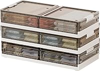 Vista 8 de Contenedores de almacenamiento para debajo de la cama, paquete de 3, contenedores de plástico apilables debajo de la cama, contenedores