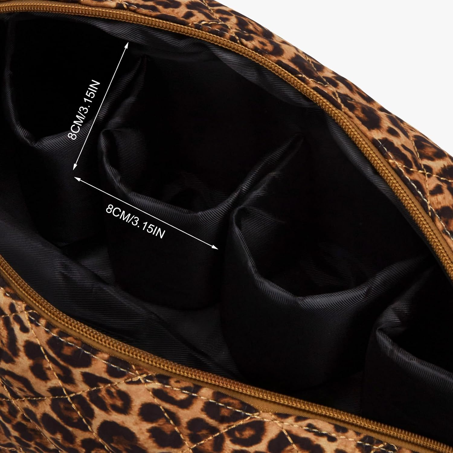 Travel Hair Tool Bag Compatible with Dyson Airwrap and Shark Flex Style Carrying Case, Floral Portable Hair Dryer Bag Organizer (Leopard A)