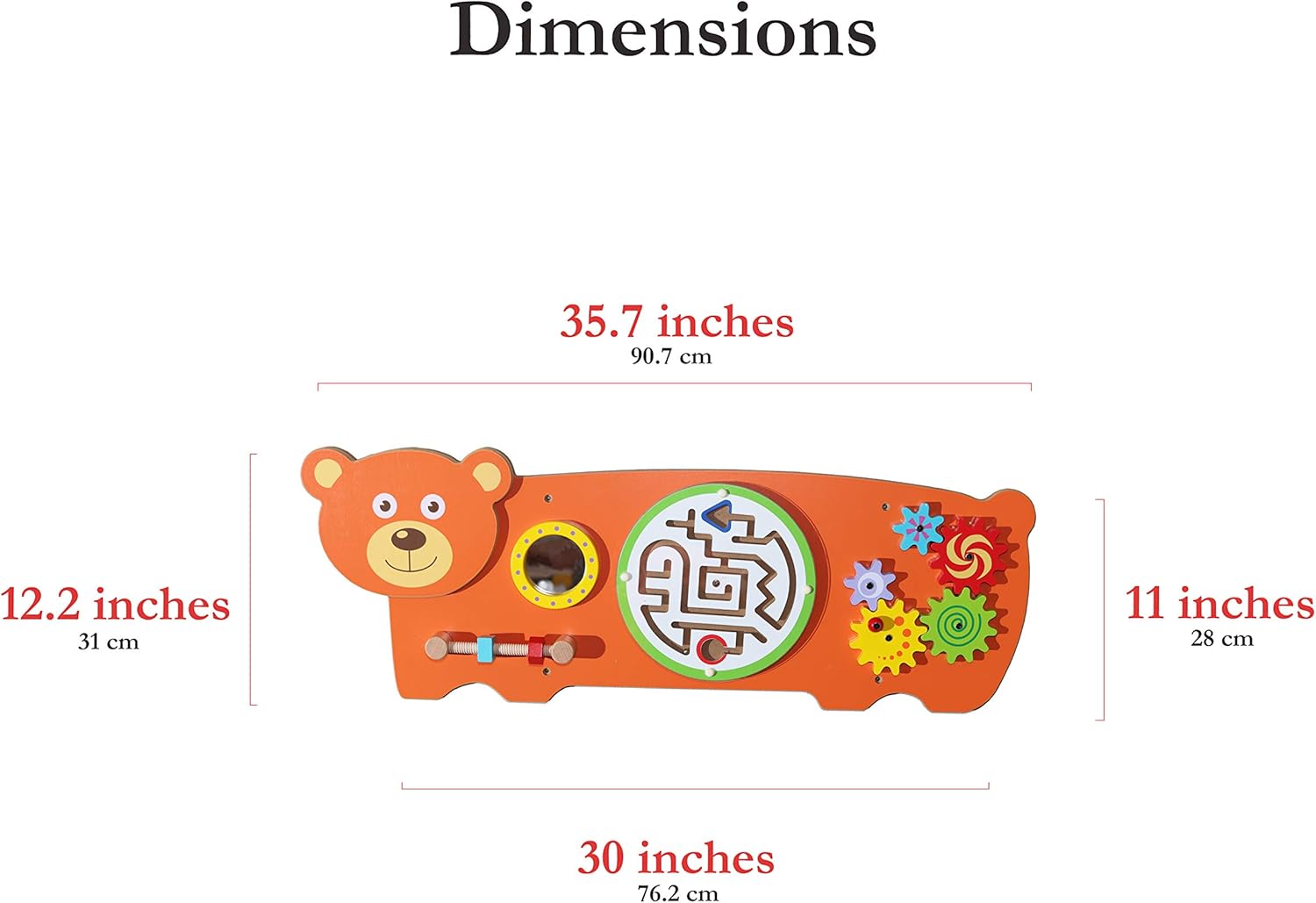 Review First Steps Toddler Learning Activity Center - Busy Board - Sensory Board Learning Toy for Toddler Sensory Room Daycare Wall Toy Toddler Room