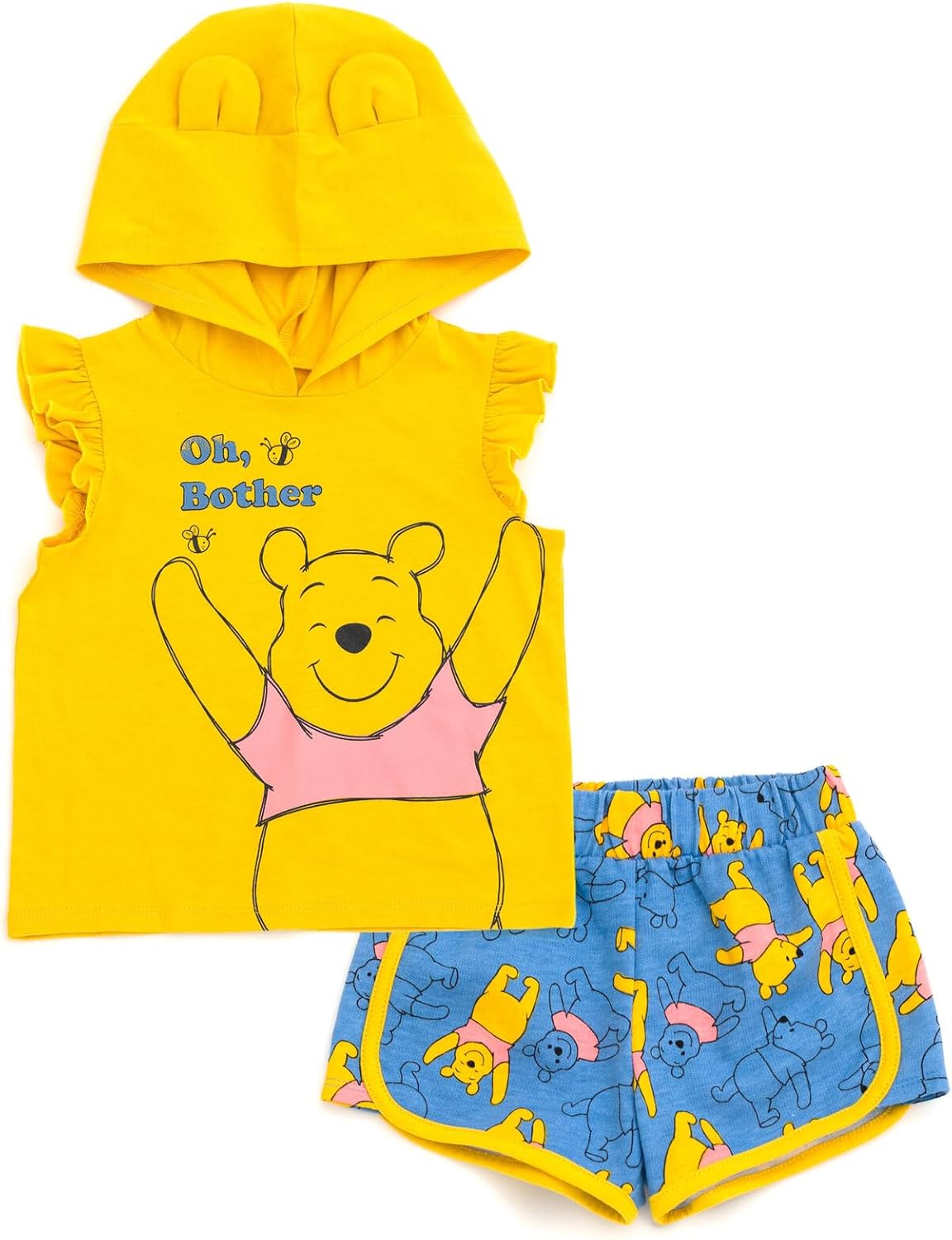 Disney Classics Cosplay Tank Top and French Terry Dolphin Shorts Outfit Set Infant to Big Kid Sizes (12 Months - 14-16)