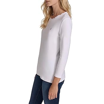 OHGA SCALLOP KNIT TEE ホワイト OHGA SCALLOP KNIT TEE ホワイト - メルカリ