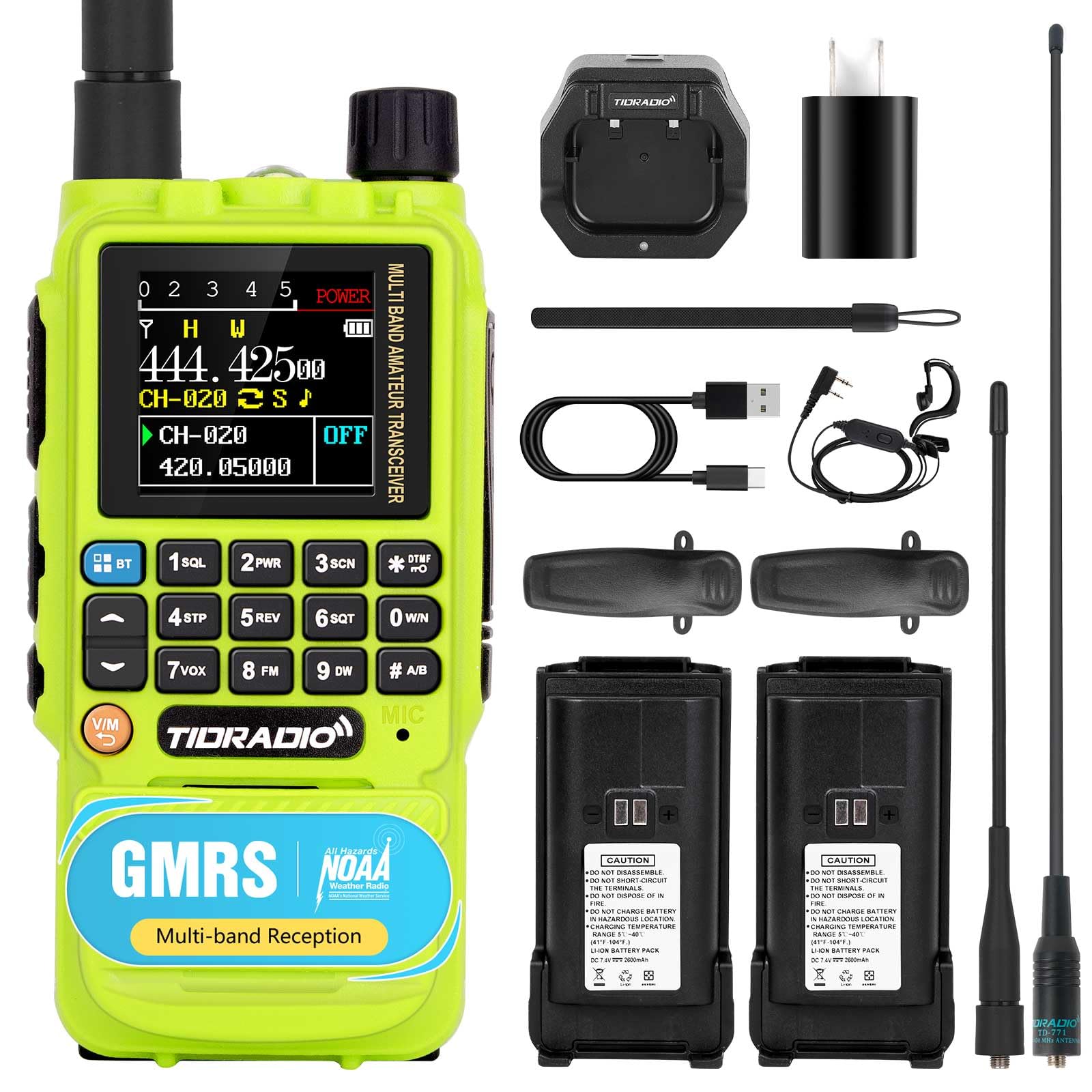 Amazon.com: TIDRADIO TD-H3 GMRS Radio Handheld, USB-C Charging