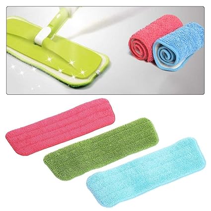 DR Mall Nirva Microfiber Spray Refill Cloth Heads Mop Cleaning Pads