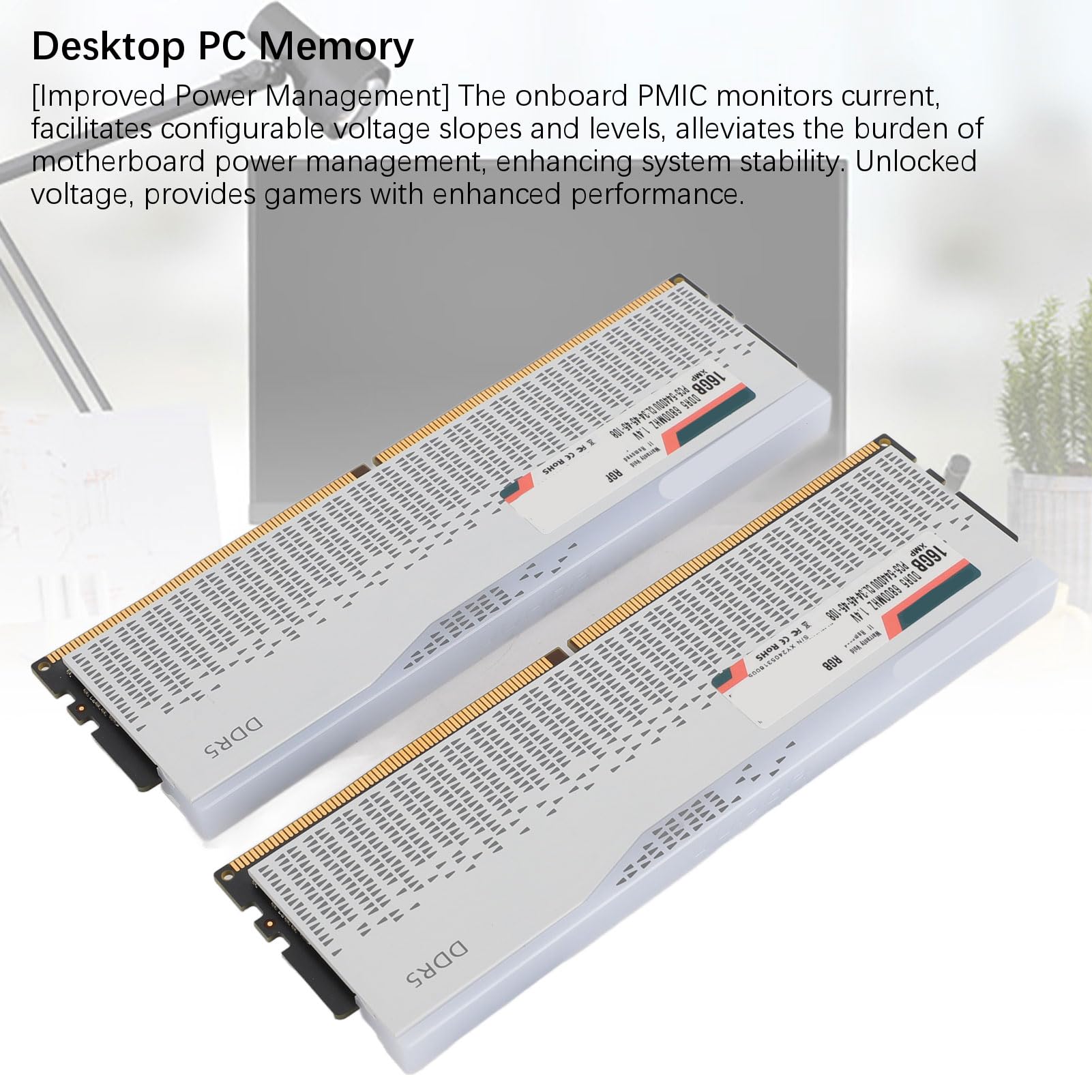 Generic Zestaw Pamięci RAM DDR5 32 GB (2x16 GB) 6800 MHz PC5-54400U CL34-45-45-108 RGB dla Zaawansowanych Użytkowników Komputerów Stacjonarnych